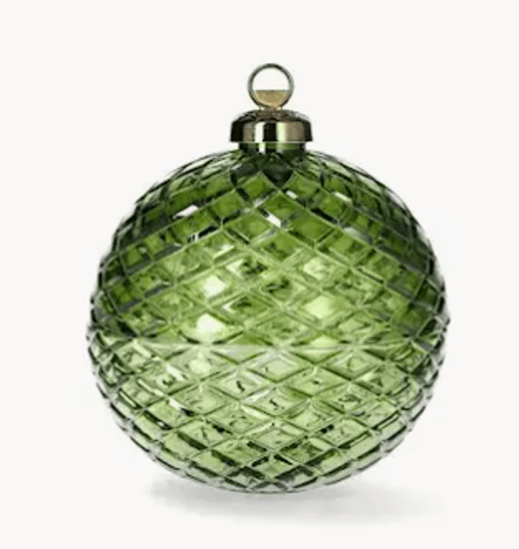 Glasskrukke julekule liten