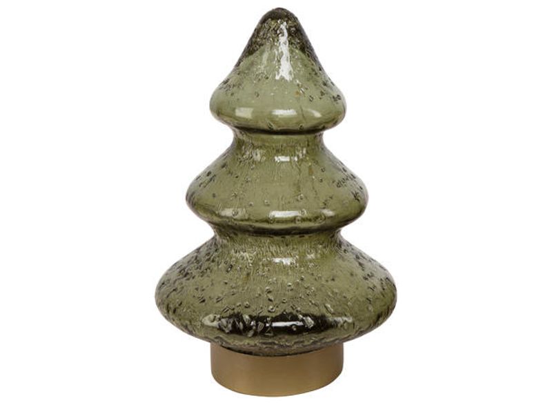 Juletre glass grønn 