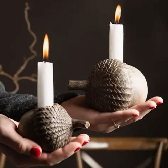 Hovedbilde Eikenøtt lysestake liten