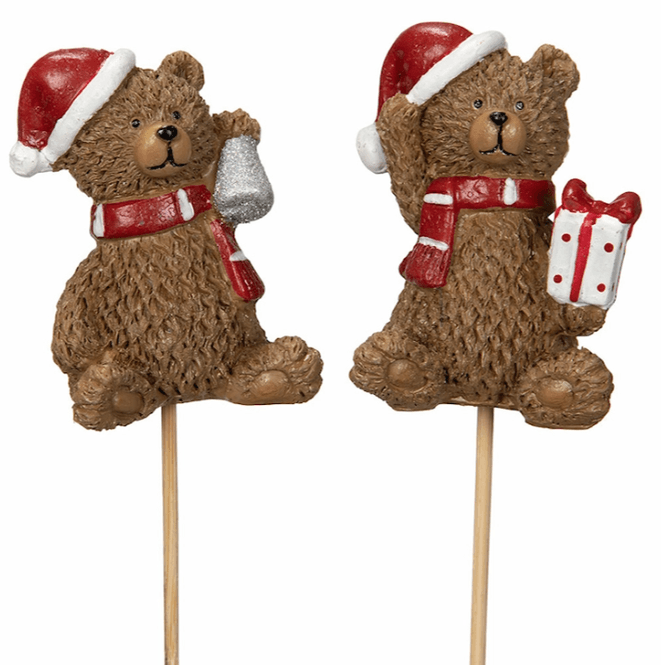 Hovedbilde 2 Bamser m/nisselue på pinne