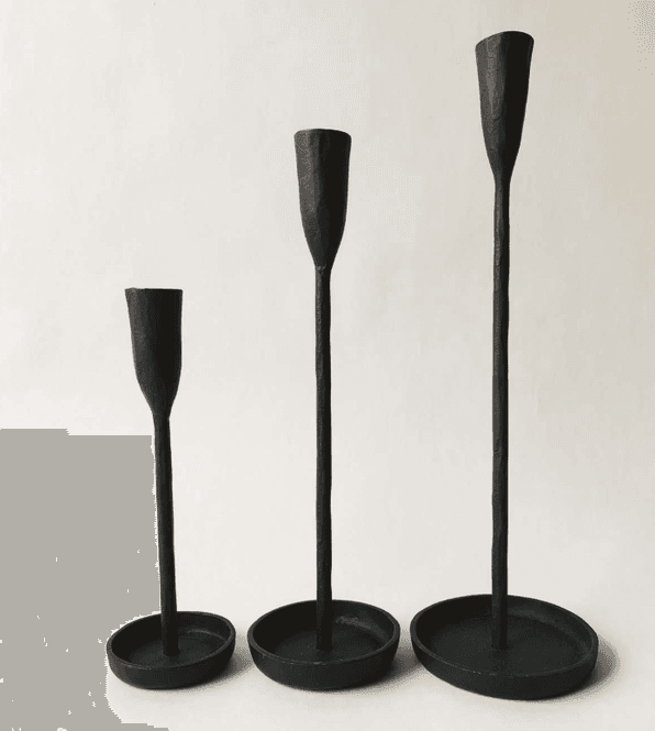 Hovedbilde Lysestake støpejern 28 cm