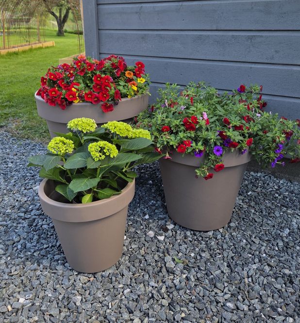 Hovedbilde Blomsterpotte gråbrun 40 cm