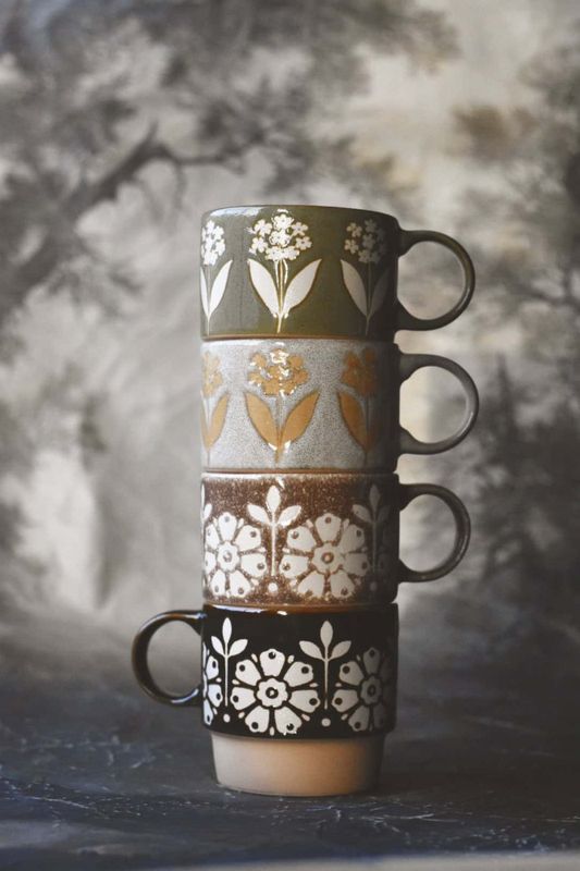 Krus retro grå/natur