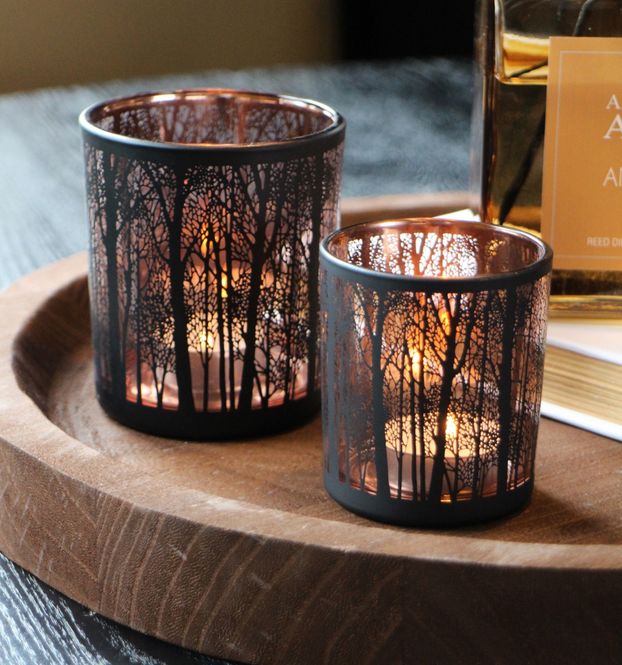 Hovedbilde Lysglass skog sort/brun lite