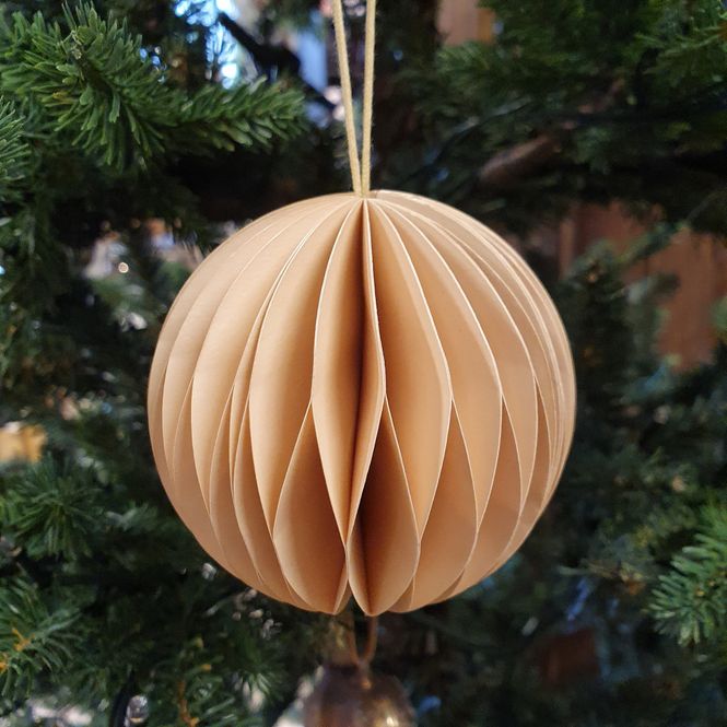 Hovedbilde Papirkule creme 7,5 cm