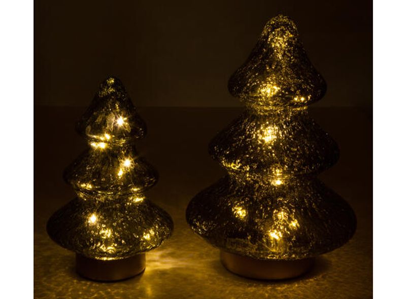 Juletre glass grønn 