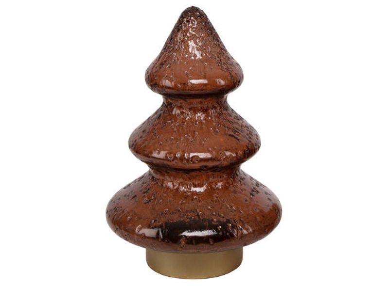 Juletre glass brunt led